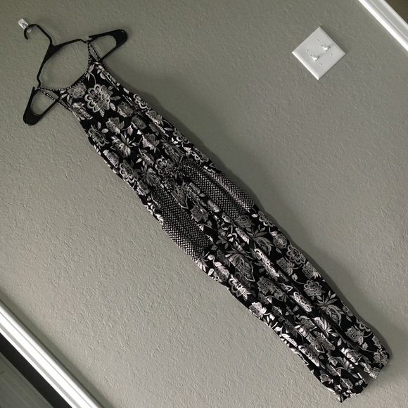 American Eagle soft floral jumpsuit