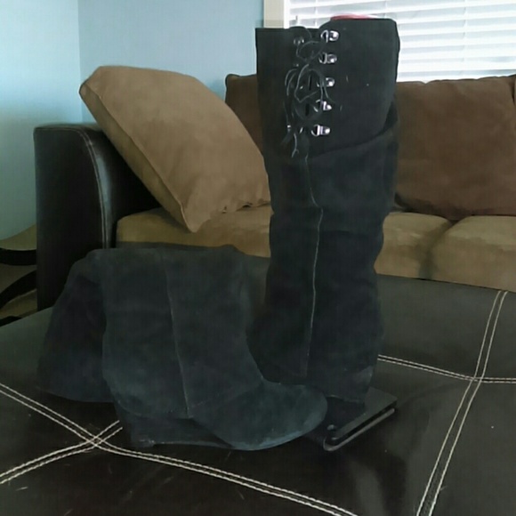 Naughty monkey knee high boots