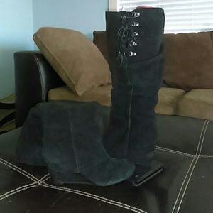 Naughty monkey knee high boots