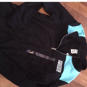 Victoria secret sweatshirt half zip up