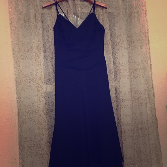 Black formal below the knee dress