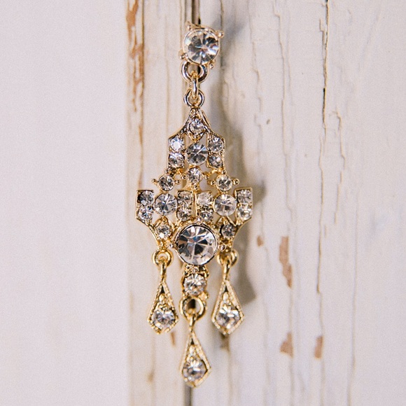Gilded Heirloom Chandelier Earrings