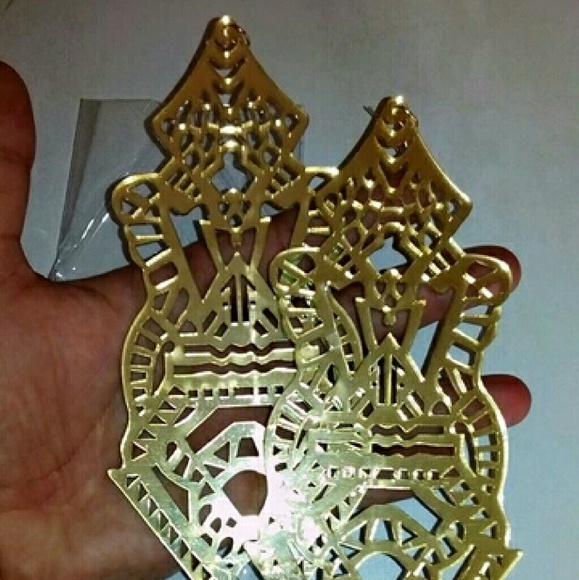 Vintage big long Earrings - Picture 2 of 3