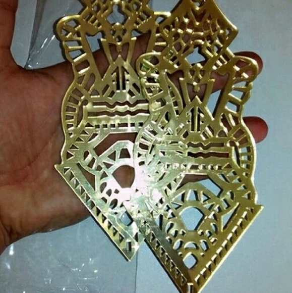 Vintage big long Earrings - Picture 3 of 3