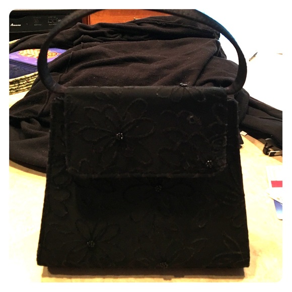 Black evening bag