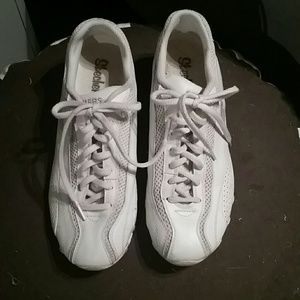 White Biker's Shoes