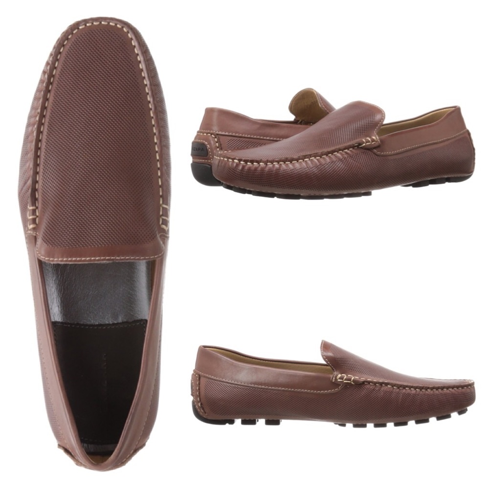 NWT Zanzara Loafers Venetian Driving Shoe Brown - Picture 6 of 8