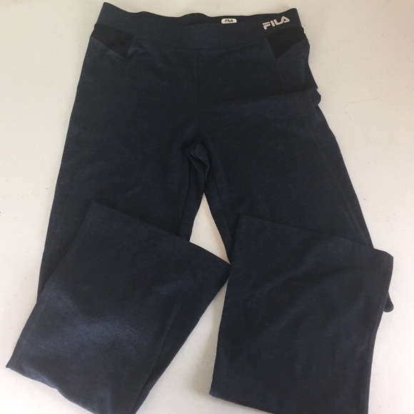 Dark Blue Fila Exercise Pants