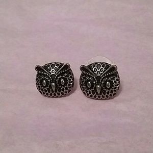 Gold Owl Studs