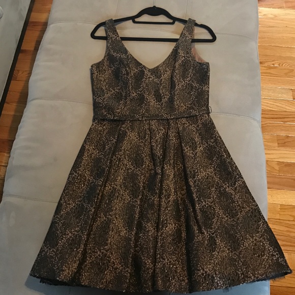 ABS bronze metallic dress