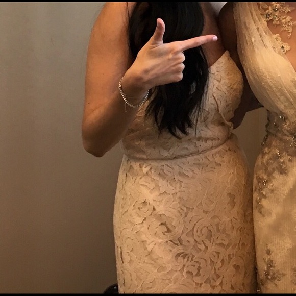 ***SOLD*** JCrew Kelsey dress in Champagne - Picture 2 of 4