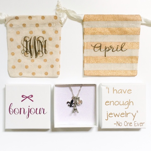 Silver Paris Eiffel Tower Charm Necklace - Picture 4 of 4