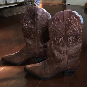 Genuine leather cowboy boots