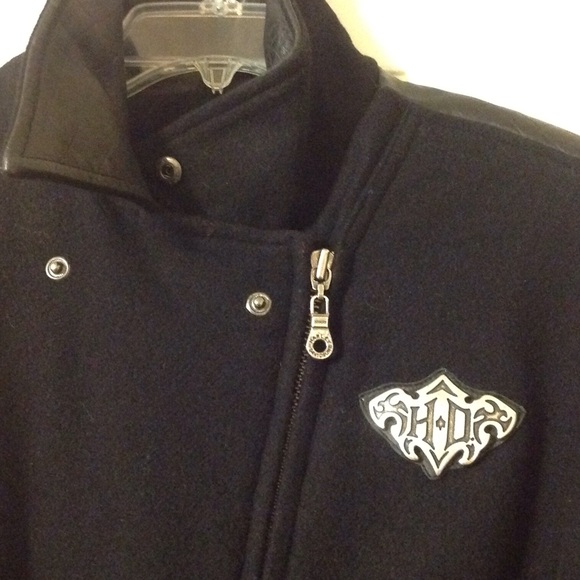 SALE 2NIGHT SHIP TMRW Harley Wool and Leather coat