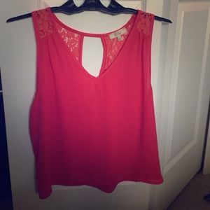 Magenta tank blouse