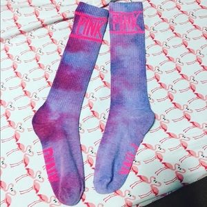 Pink Cotton Candy Hand Dyed Socks