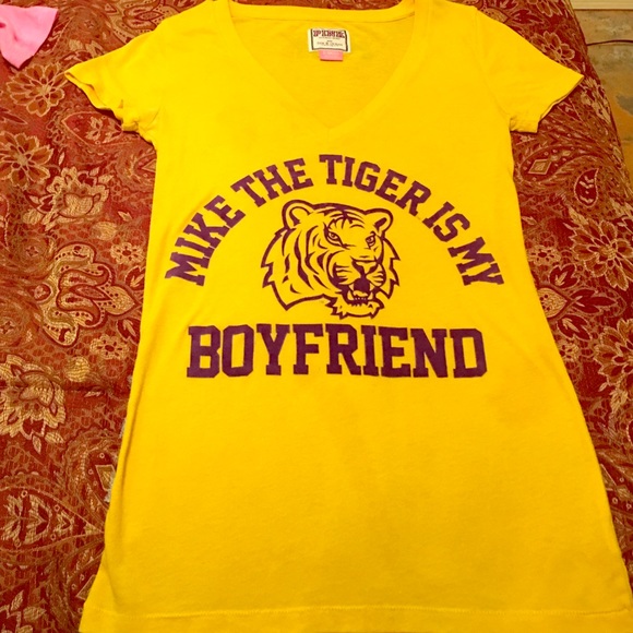 V neck LSU mike the tiger shirt