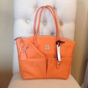 Dooney & Bourke Orange Crescent Tote