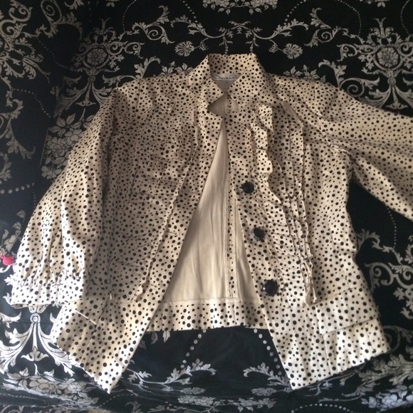 Oscar De La Renta Blazer sz4 Polka Dots
