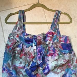 Anthropolgie silk dress tank top