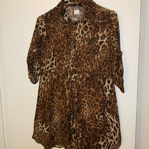 Leopard print blouse