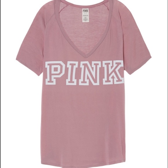 *NWT* VS Pink Super Soft V Neck Tee Shirt