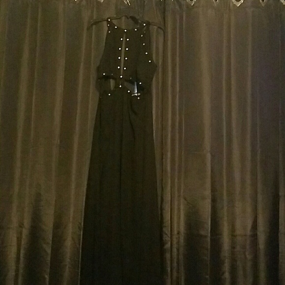 Black maxi dress
