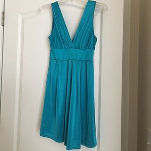Teal mini dress