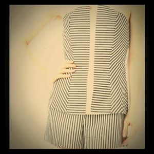 DO+BE Collection Strapless Striped Romper