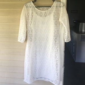 White lace Express dress (M)