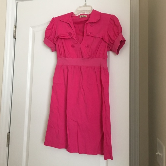 Bright pink dress