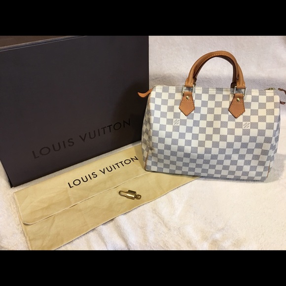 2010 Speedy 30 in Damier Azur authentic