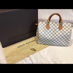 2010 Speedy 30 in Damier Azur authentic