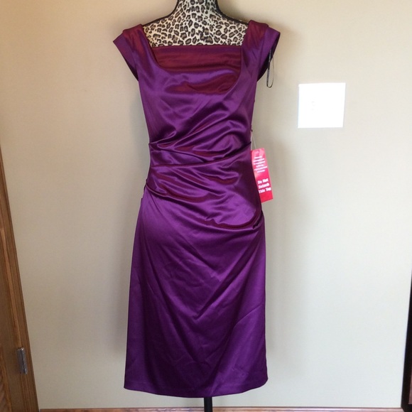 Vince Camuto Satin Detail  Dress Sz. 8 MSRP 168