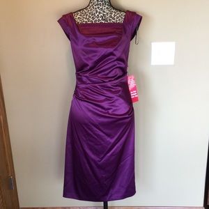 Vince Camuto Satin Detail  Dress Sz. 8 MSRP 168