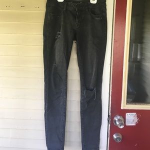 American Eagle Grey Jegging Size 4 Long