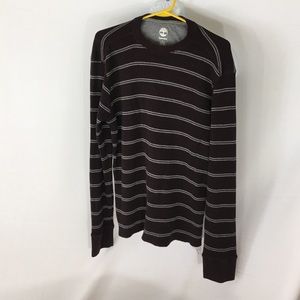 Brand NEW TIMBERLAND Men's Brown Striped Sweater