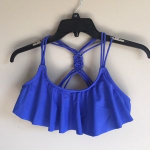 Blue swim top