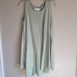 By together you & I green sleeveless tshirt dress