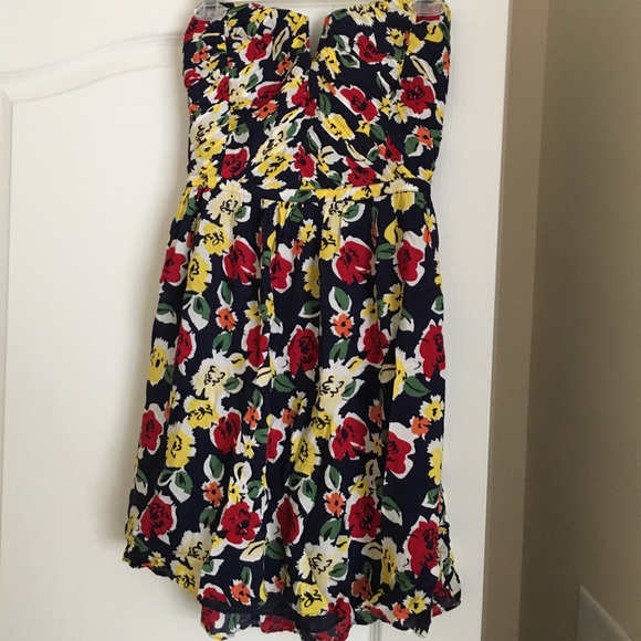 Floral strapless sundress