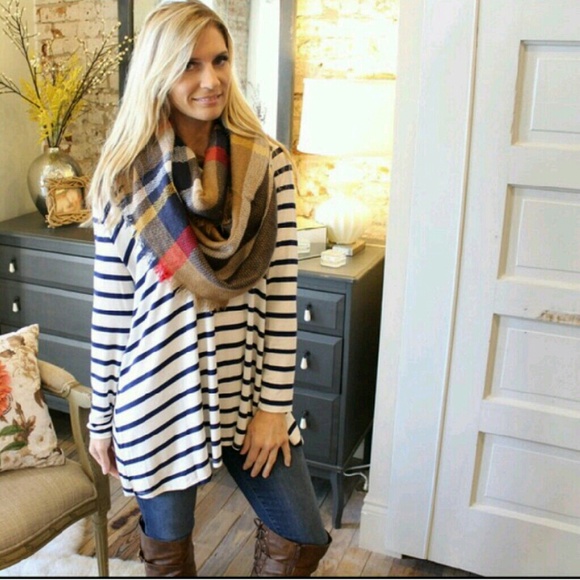 •Navy Striped Tunic• - Picture 5 of 5