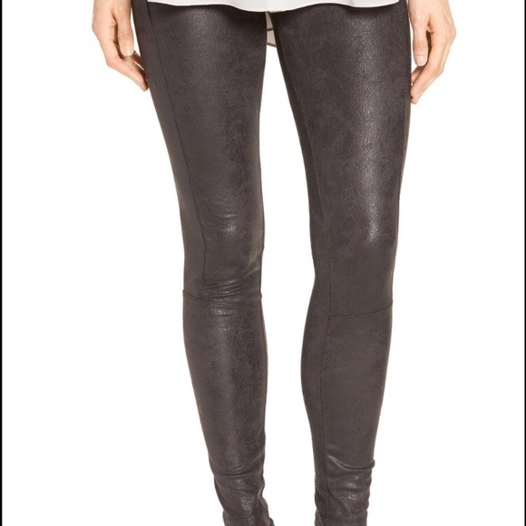 Buffed Faux Suede Leggings