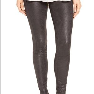 Buffed Faux Suede Leggings