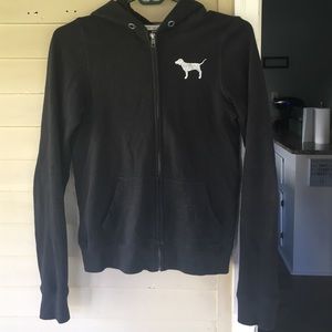 PINK beaded hoodie Size XS