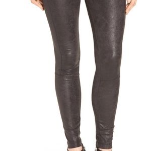 Buffed Faux Suede Leggings