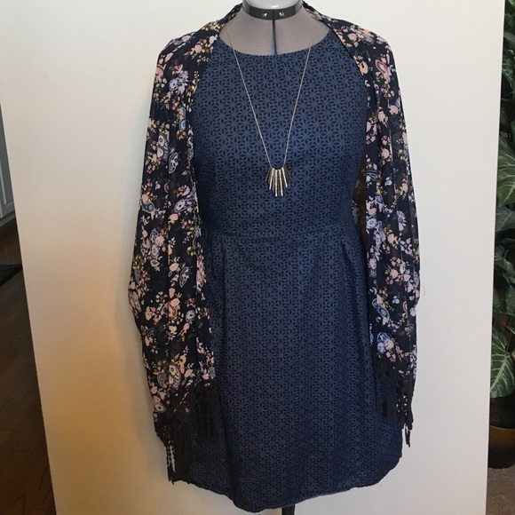 Faux Denim Tailored Old Navy casual Midi Dress