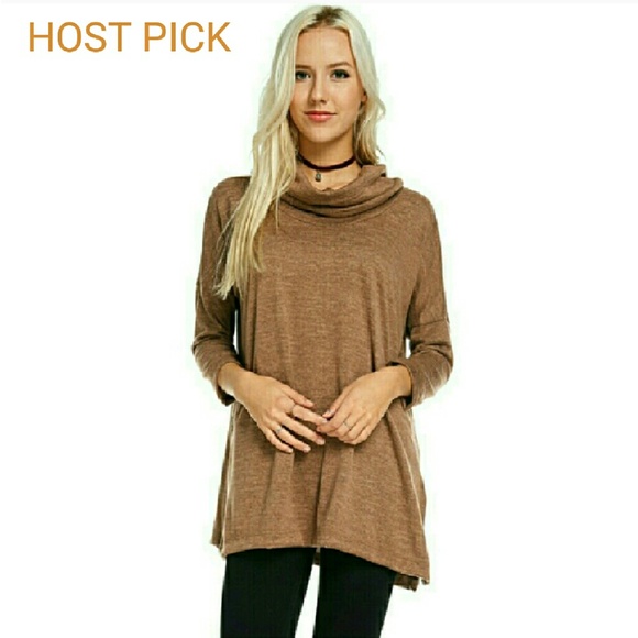 Cowl Neck Tunic Top - Picture 2 of 5