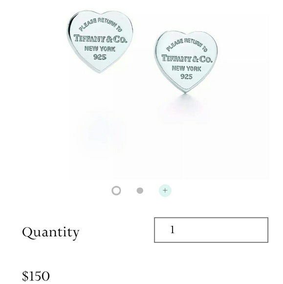 Authentic Tiffany & Co. Return to Tiffany earings