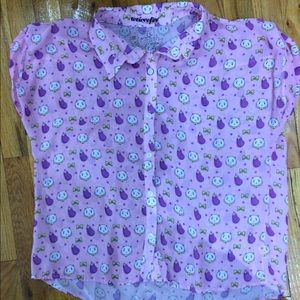 Bee and Puppycat Chiffon Blouse