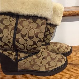 Coach winter boots. Authentic. Size 8